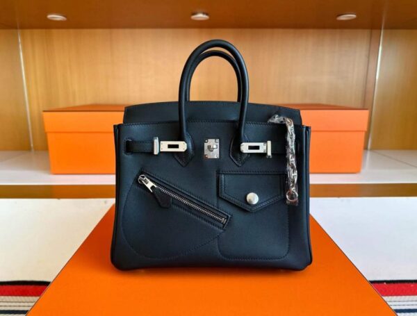 2025-11-19_162040_287-1024x776-1 H Factory Bags Birkin Rock Volupto Togo Leather CK89 Black Silver Hardware 25cm Full Handmade