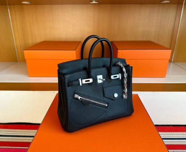 2025-11-19_162044_135-1024x839-1 H Factory Bags Birkin Rock Volupto Togo Leather CK89 Black Silver Hardware 25cm Full Handmade