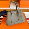 H Factory Bags Mini Garden Party negonda Leather Etoupe Grey Silver Hardware 18cm Full Handmade