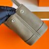 H Factory Bags Mini Garden Party negonda Leather Etoupe Grey Silver Hardware 18cm Full Handmade