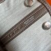 H Factory Bags Mini Garden Party negonda Leather Etoupe Grey Silver Hardware 18cm Full Handmade