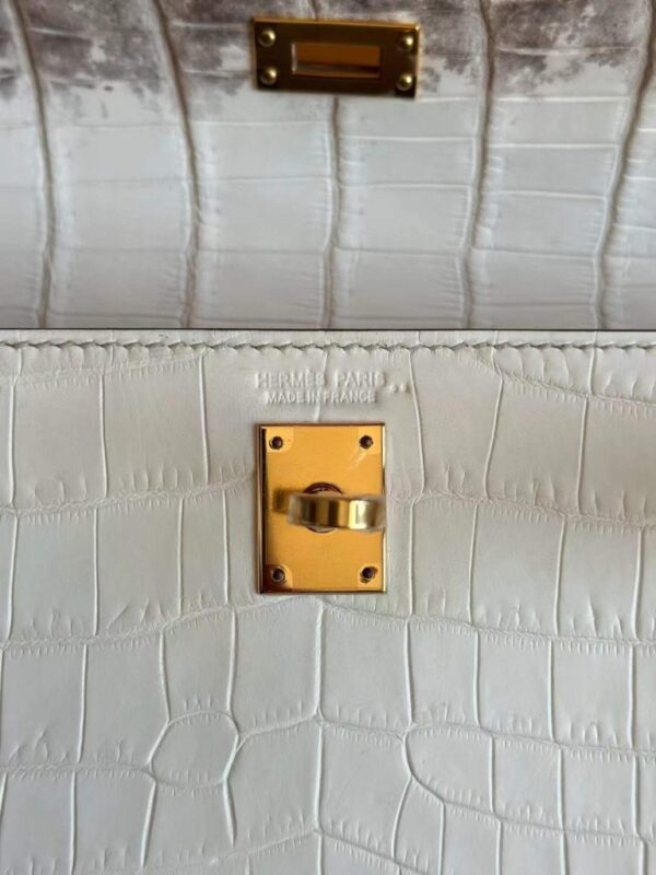 2025-11-21_105324_979-768x1024-1 H Factory Bags Kelly Dance Matte Niloticus Crocodile Himalaya Gold Hardware 22cm Full Handmade
