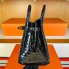 2025-11-24_175722_470-1024x787-1 H Factory Bags Birkin Shiny Porosus Crocodile CK89 Black Silver Hardware 30cm Full Handmade