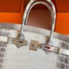 H Factory Bags Birkin Matte Niloticus Crocodile Himalaya Silver Hardware 30cm Full Handmade