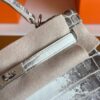H Factory Bags Kelly Matte Crocodile Leather Himalaya Silver Hardware 25cm Full Handmade