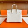 H Factory Bags Birkin Chever Leather Cream White Matte Gold Hardware 25cm Full Handmade