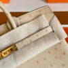 H Factory Bags Birkin Ostrich Leather OM Tea Khaki Gold Hardware 25cm Full Handmade