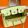 H Factory Bags Birkin Togo Leather 1z Lemon Yellow Silver Hardware 25cm Full Handmade