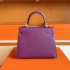 H Factory Bags Kelly Epsom Leather Anemone Purple Gold Hardware 25cm Full Handmade