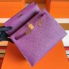 H Factory Bags Kelly Epsom Leather Anemone Purple Gold Hardware 25cm Full Handmade