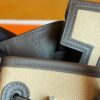 H Factory Bags Birkin Cargo Swift Leather & Canvas CK19 Deep Grey & 4C Khaki Silver Hardware 25cm Full Handmade