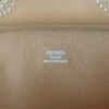 H Factory Bags Birkin Cargo Swift Leather & Canvas Golden Brown & White Silver Hardware 25cm Full Handmade