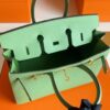 H Factory Bags Birkin Epsom Leather Avocado Green Gold Hardware 25cm Full Handmade