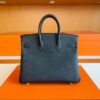 H Factory Bags Birkin Togo Leather CK89 Black Gold Hardware 25cm Full Handmade