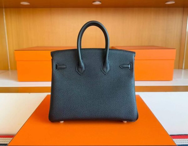 H Factory Bags Birkin Togo Leather CK89 Black Gold Hardware 25cm Full Handmade