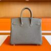 H Factory Bags Birkin Togo Leather Etoupe Grey Gold Hardware 25cm Full Handmade