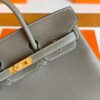 H Factory Bags Birkin Togo Leather Etoupe Grey Gold Hardware 25cm Full Handmade