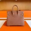 H Factory Bags Birkin Togo Leather Golden Brown Gold Hardware 25cm Full Handmade