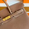 H Factory Bags Birkin Togo Leather Golden Brown Gold Hardware 25cm Full Handmade
