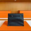 H Factory Bags Kelly Dance Swift Leather CK89 Black Silver Hardware 22cm Full Handmade