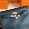 H Factory Bags Kelly Dance Swift Leather CK89 Black Silver Hardware 22cm Full Handmade