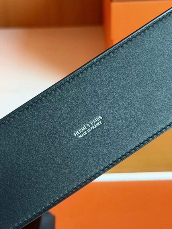 H Factory Bags Kelly Dance Swift Leather CK89 Black Silver Hardware 22cm Full Handmade