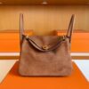 H Factory Bags Lindy Sudue & Swift Leather Golden Brown Gold Hardware 26cm Full Handmade