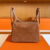 H Factory Bags Lindy Sudue & Swift Leather Golden Brown Gold Hardware 26cm Full Handmade