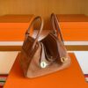 H Factory Bags Lindy Sudue & Swift Leather Golden Brown Gold Hardware 26cm Full Handmade