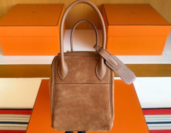 H Factory Bags Lindy Sudue & Swift Leather Golden Brown Gold Hardware 26cm Full Handmade