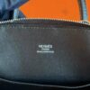 H Factory Bags Mini Bolide Chever Leather CK89 Black Silver Hardware 18cm Full Handmade