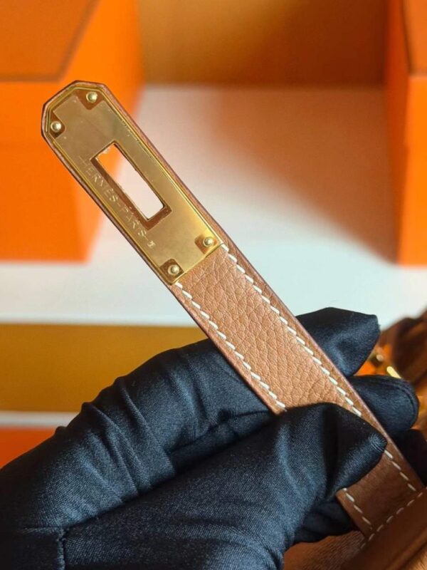 H Factory Bags Birkin Togo Leather Golden Brown Gold Hardware 30cm Full Handmade