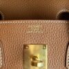 H Factory Bags Birkin Togo Leather Golden Brown Gold Hardware 30cm Full Handmade
