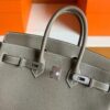H Factory Bags Birkin Togo Leather CK18 Etoupe Grey Silver Hardware 25cm Full Handmade