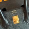 H Factory Bags Birkin Chever Leather CK89 Black Gold Hardware 25cm Full Handmade
