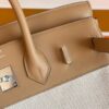 H Factory Bags Birkin toile Swift Leather & Canvas Khaki & White Silver Hardware 25cm Full Handmade