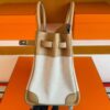 H Factory Bags Birkin toile Swift Leather & Canvas Khaki & White Silver Hardware 25cm Full Handmade
