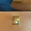 H Factory Bags Kelly Dance Evercolor Leather Golden Brown Gold Hardware 22cm Full Handmade