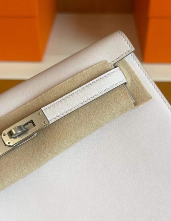 H Factory Bags Kelly Dance Swift Leather Light Purple Pink Silver Hardware 22cm Full Handmade