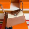 H Factory Bags Lindy TC Leather Golden Brown Silver Hardware 26cm Full Handmade