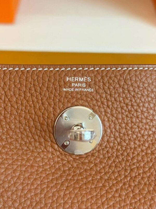 H Factory Bags Lindy TC Leather Golden Brown Silver Hardware 26cm Full Handmade