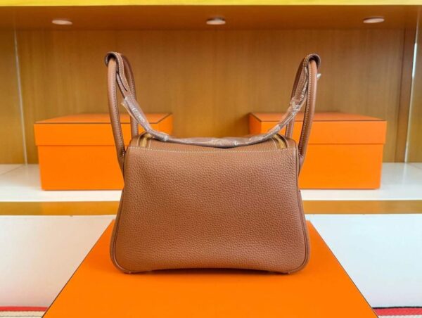 H Factory Bags Lindy TC Leather Golden Brown Gold Hardware 26cm Full Handmade
