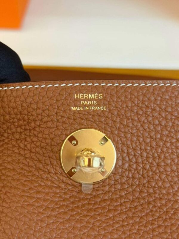 H Factory Bags Lindy TC Leather Golden Brown Gold Hardware 26cm Full Handmade