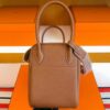 H Factory Bags Lindy TC Leather Golden Brown Gold Hardware 26cm Full Handmade