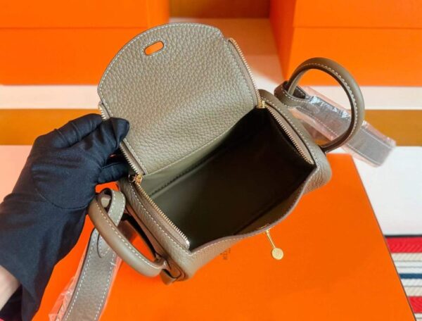 2025-12-17_113427_217-1024x778-1 H Factory Bags Mini Lindy Togo Leather Etoupe Grey Gold Hardware 19cm Full Handmade