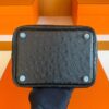 H Factory Bags Picotin Ostrich Leather CK89 Black Silver Hardware 18cm Full Handmade