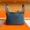H Factory Bags Lindy TC Leather CK89 Black Silver Hardware 26cm Full Handmade