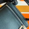 H Factory Bags Lindy TC Leather CK89 Black Silver Hardware 26cm Full Handmade