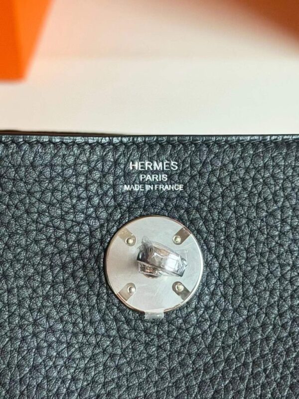 H Factory Bags Lindy TC Leather CK89 Black Silver Hardware 26cm Full Handmade