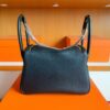 H Factory Bags Lindy TC Leather CK89 Black Gold Hardware 26cm Full Handmade